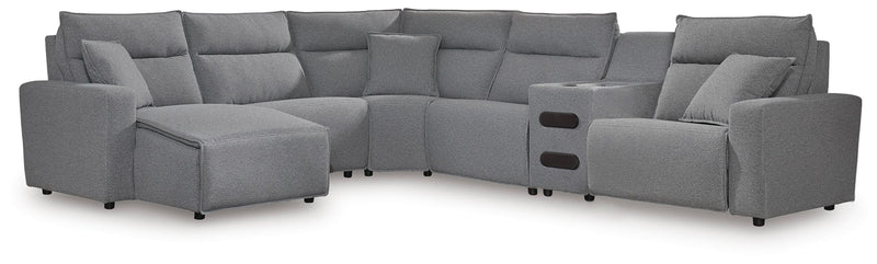 Modmax II Reclining Sectional with Chaise and Audio Console