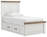 Ashley Savonport Twin Panel Bed with Storage